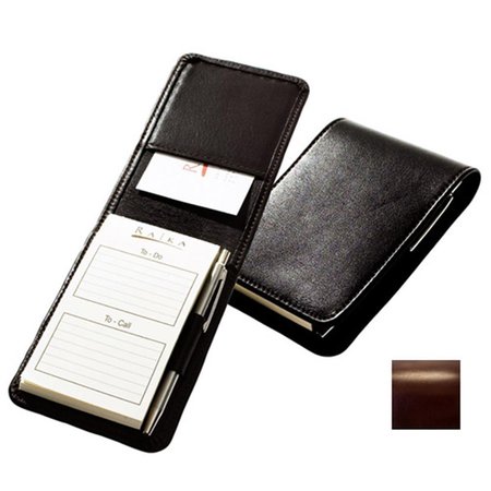 RAIKA Note Taker with Pen Brown RM 125 BROWN